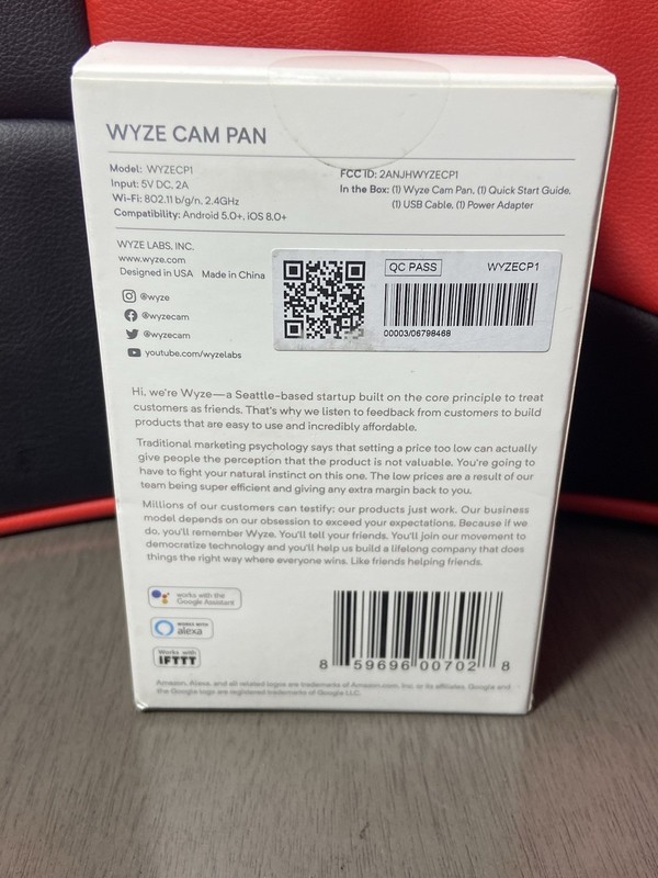 Wyze Cam Pan 1080p Tilt/Zoom Wi-Fi Indoor Smart Home Camera Night Vision audio gallery