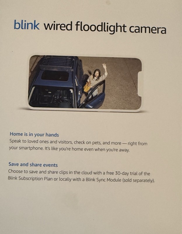 Blink Wired Floodlight Outdoor Smart Security Camera gallery