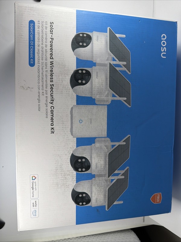 Aosu Solar-Powered Wireless Security Camera Kit SolarCam D1 Classic Kit gallery