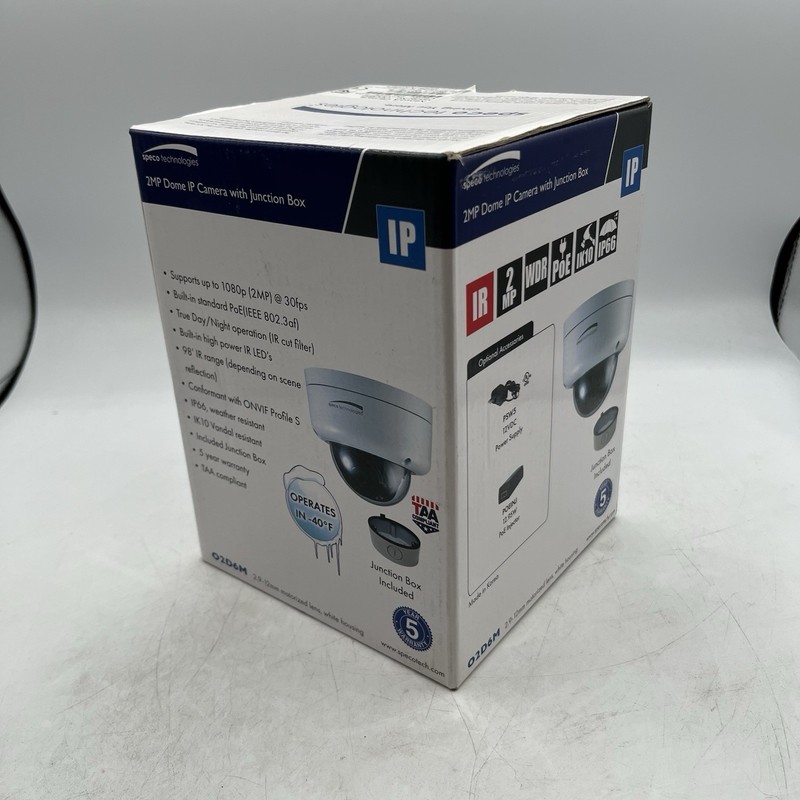 NEW!! Speco Technologies 2MP Outdoor Network Dome Camera Night Vision – O2D6M