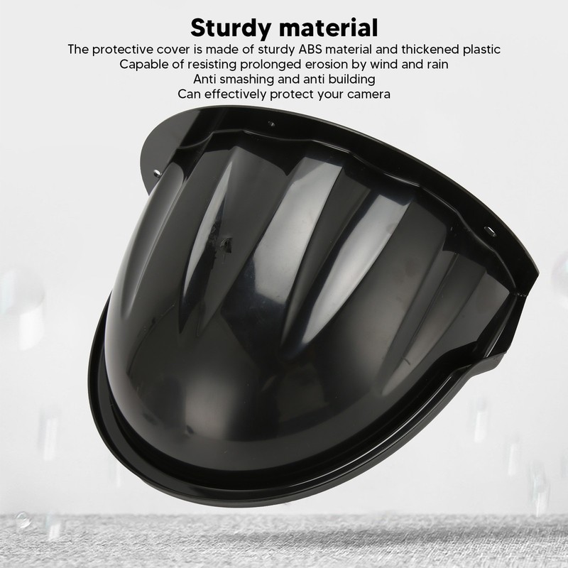 Black ABS Outdoor Security Camera Cover For Sun Rain gallery