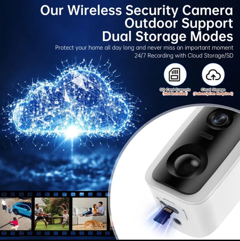 3K HD Security Wireless & Solar Camera With AI Motion Detection & 2 Way Audio gallery