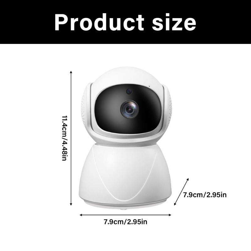 Wireless Indoor Camera Panoramic Viewing Night Sight Feature Remote Control Via gallery