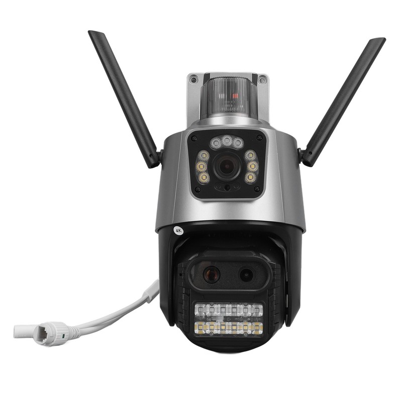 9MP Outdoor Security Camera 6K WiFi Camera Ball Head With 3 Lens Motion gallery
