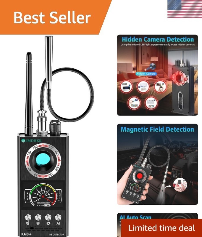 Advanced K68+ Hidden Camera Detector with Signal Observation for Secure Spaces