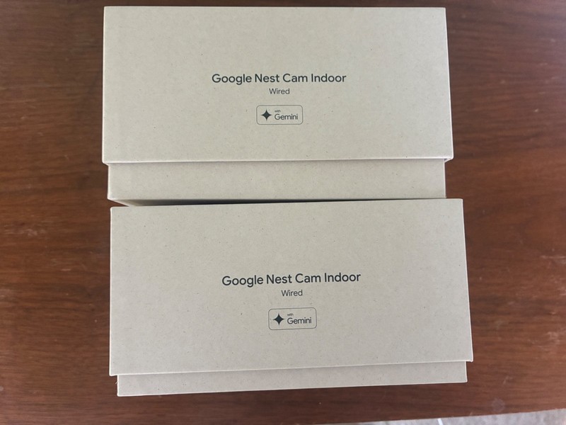 Set of 2 Google Nest Cam Indoor Wired 3rd Gen Wi-Fi Indoor Snow White LikeNu gallery