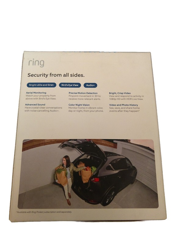 Ring Spotlight Cam Pro Wired Plug-In Wi-Fi White Outdoor Security Video Camera gallery