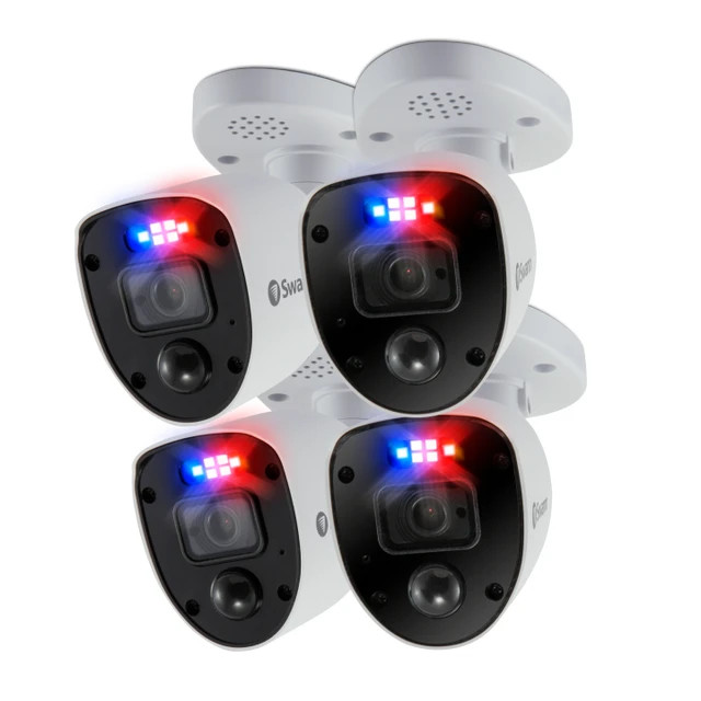 Swann 4K Add-On DVR Bullet Security Camera with Sensor Spotlight, 4K Ultra HD