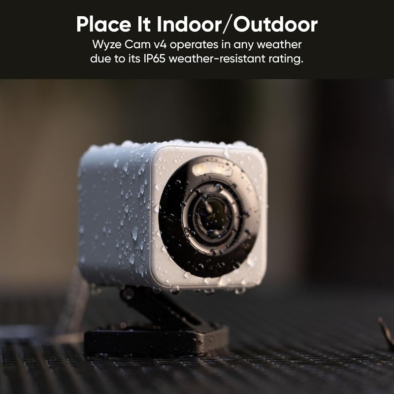 Wyze Cam v4 2.5K QHD Wi-Fi Indoor/Outdoor Smart Home Security Camera gallery