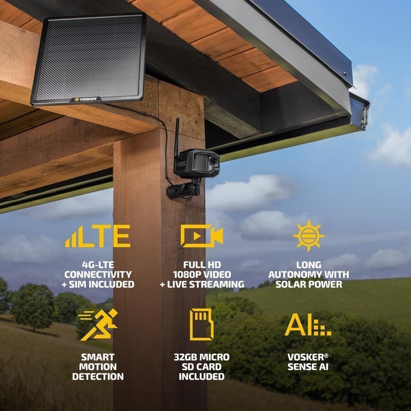 Vosker V300 Ultimate Farmers Pack Outdoor Security Camera 4G gallery
