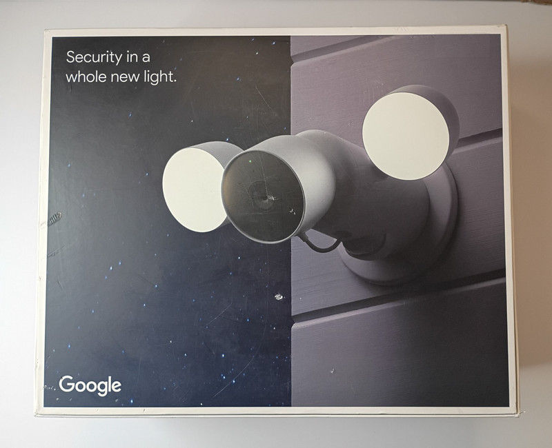 NEW! Google Nest Cam with Floodlight (Wired) Outdoor Smart Home Security Camera gallery