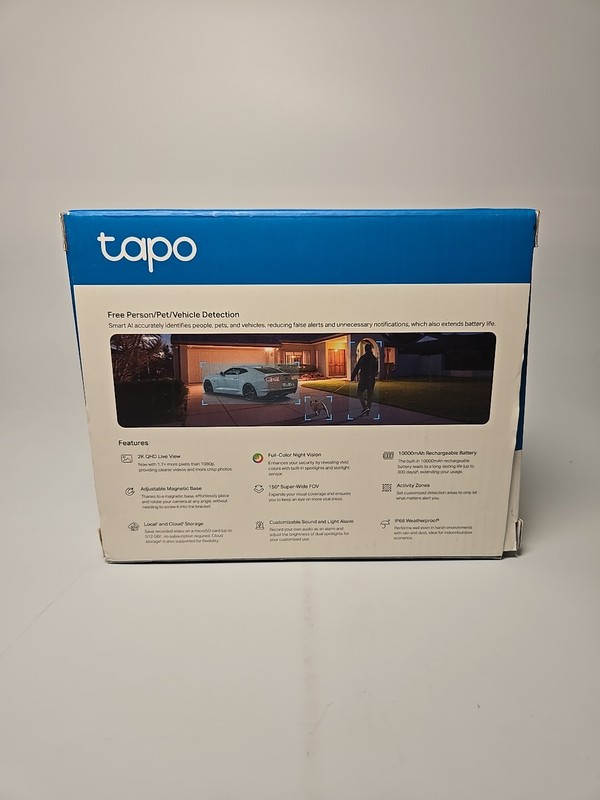 Tapo Wire-Free MagCam, Wireless 2K Battery Powered Smart Security Camera gallery