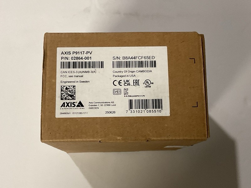 NEW Axis P9117-PV 02864-001 6MP Outdoor Network Corner-Mount IP Panoramic Camera gallery
