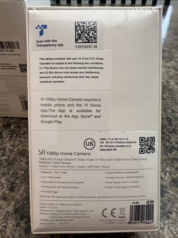 YI Technology 1080p Home Camera BRAND NEW AND SEALED! ALEXA WIFI gallery