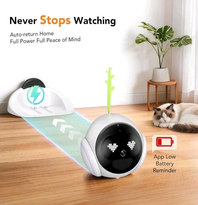 Magic S1 Pet Indoor Camera, Movable Home Security Robot Monitor gallery
