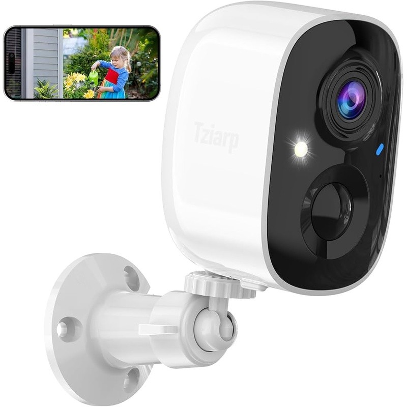 2K UHD Wireless Outdoor Security Camera W/ Night Vision & Two-Way Audio New gallery