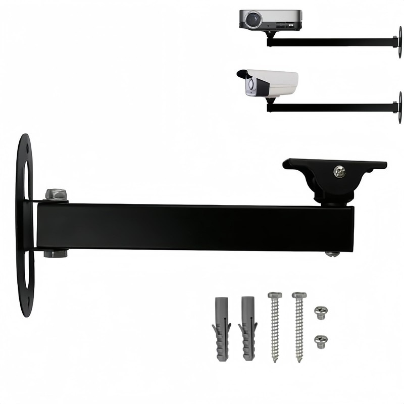 20cm 7.87″ Wall Corner Mount Bracket Arm 180 Degree Rotatable CCTV Mount