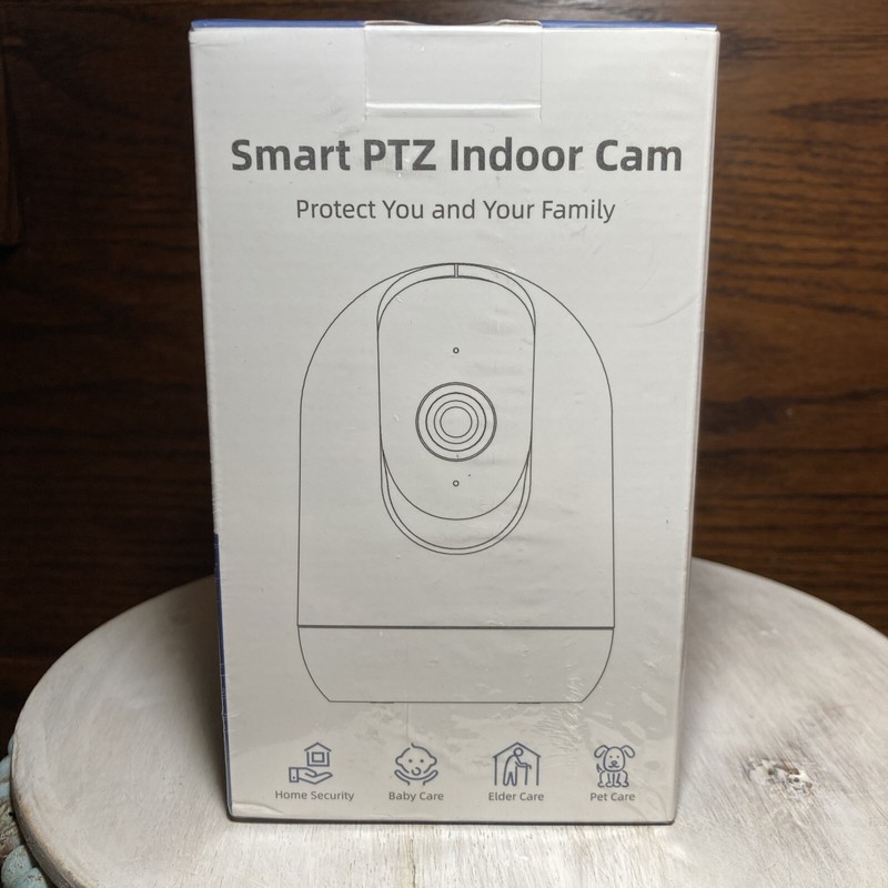 Mubview PK320 White Wi-Fi Smart PTZ Wired Indoor Security Camera New