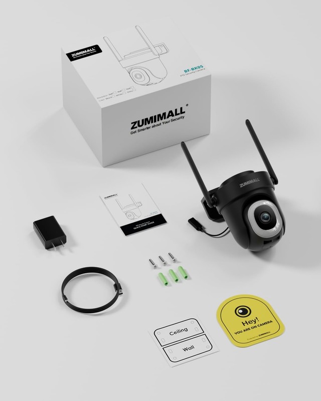 2.5K Wired Home Security Camera - 5MP, 24/7 Recording, AI Motion Detection, 2-Wa gallery