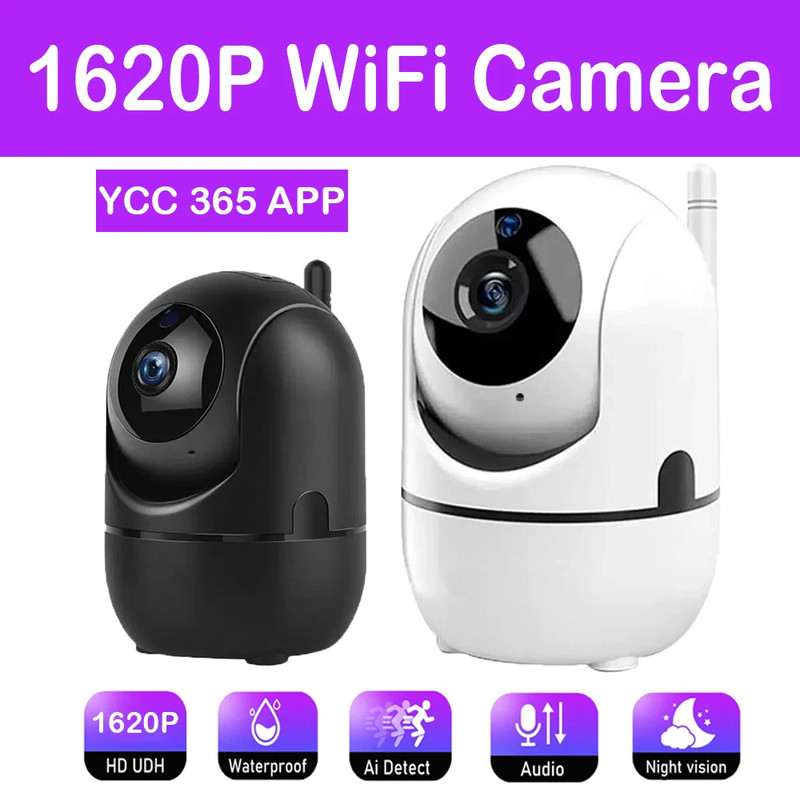 Wifi Camera Smart Auto Tracking Full Night Vision Wireless Video Baby Security