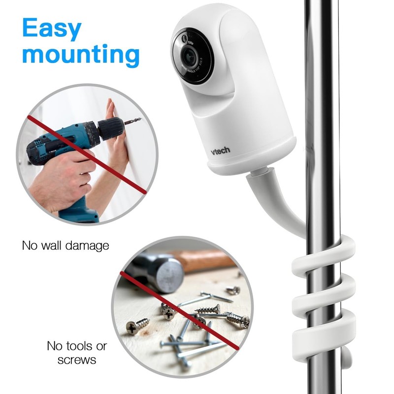 Flexible Twist Baby Monitor Mount for VTech Advanced HQ Max Baby Monitor Came... gallery