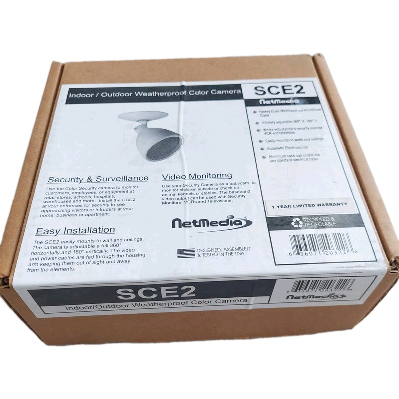 SCE2 Netmedia security Indoor outdoor weatherproof color Camera For VCR System