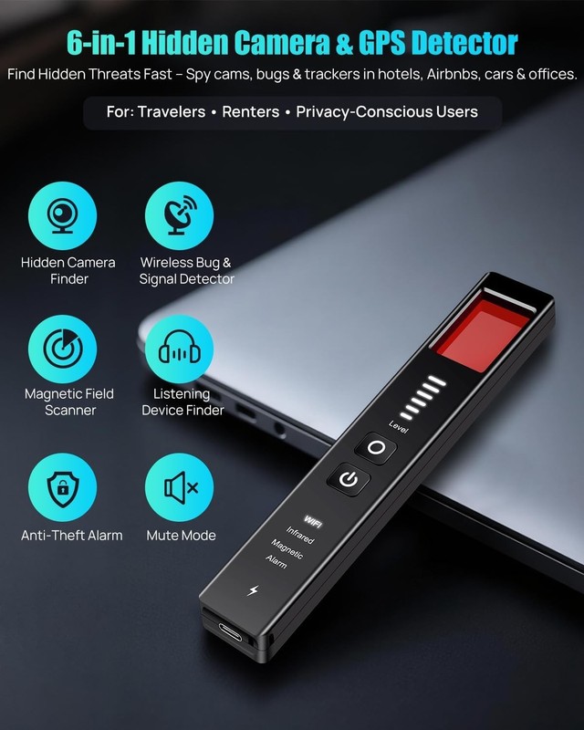 Smart Travel Bug and Camera Detector - Infrared Technology for Accurate Scans gallery