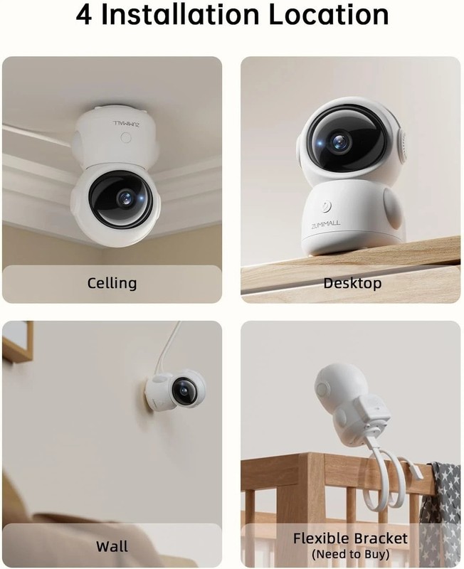 Security Camera Indoor, Baby Monitor with Camera and Audio | Pet/Dog/Cat Came... gallery