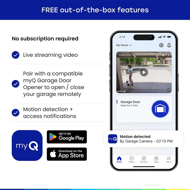 Myq Garage Plug-In Camera Gen 2 – 2K Smart Wi-Fi Garage Camera gallery
