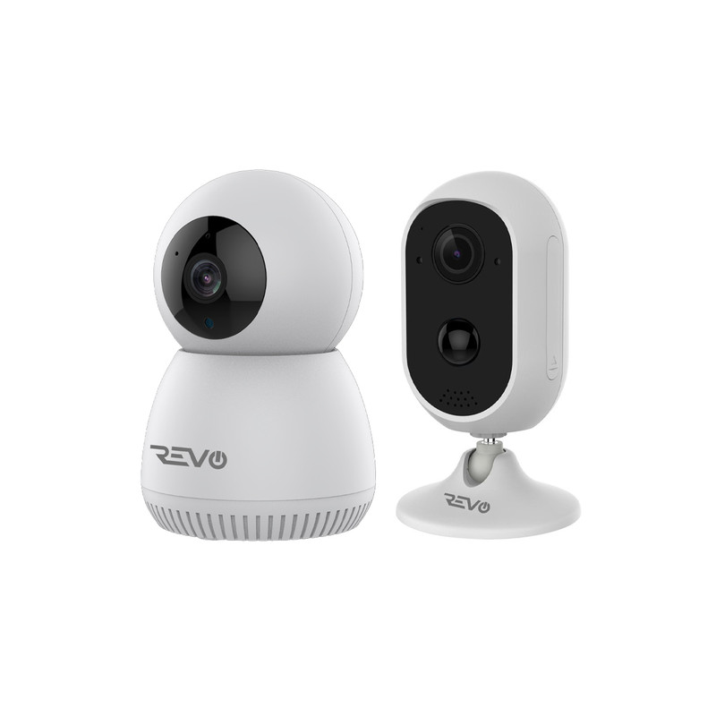 REVO Wireless Full-HD 1080p 2X Camera Bundle (Pan Tilt +Stand Alone Cameras)