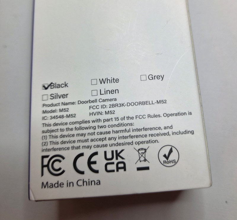 Doorbell Camera Security Video Color Night Vision HK Eko Electronics M52 gallery