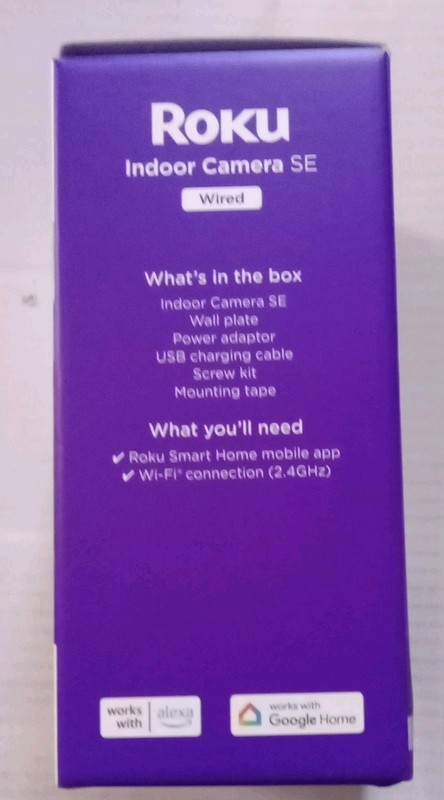 Roku Indoor Camera SE WiFi Connected Smart Home Wired Security Camera Open Box gallery