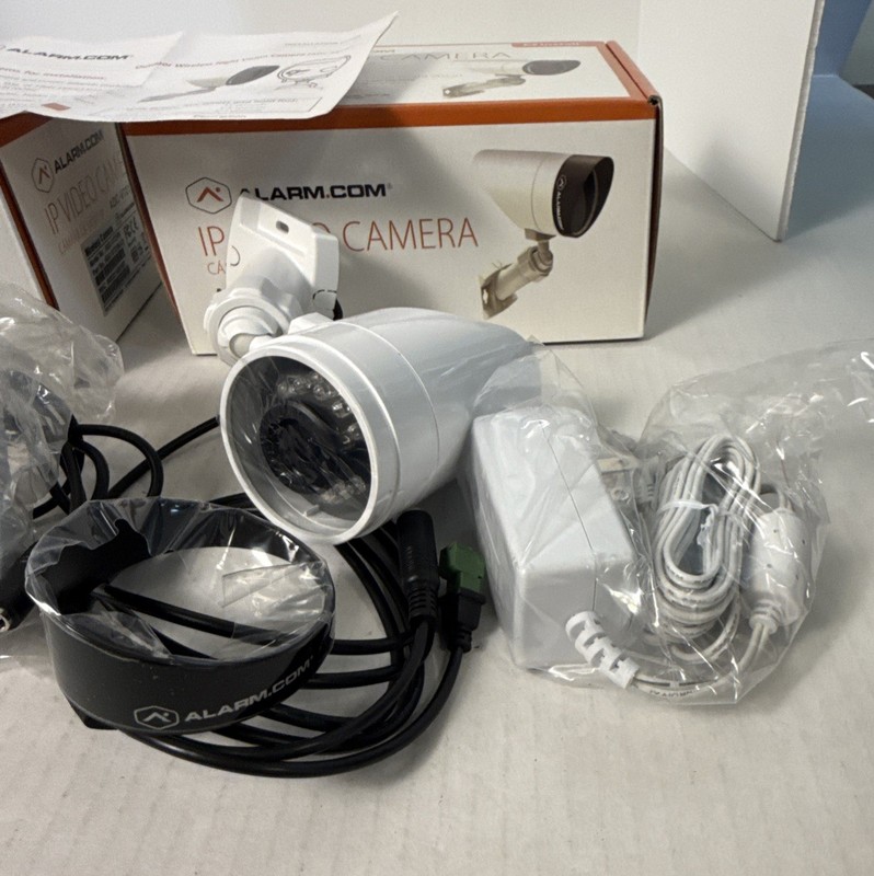 Alarm.com IP Video Camera Bundle - Model: ADC-V721W - LOT OF 2 Untested Read gallery