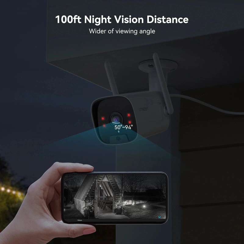 3MP Wireless Home IP Camera System CCTV WiFi 2-Way Audio 2TB HDD Waterproof gallery