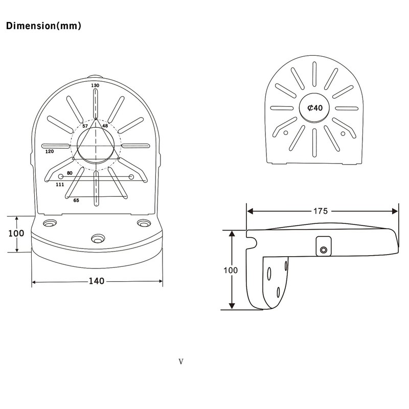 Universal Wall Mount Bracket for Dome ,Deep Base Junction Box Cable Managemen... gallery