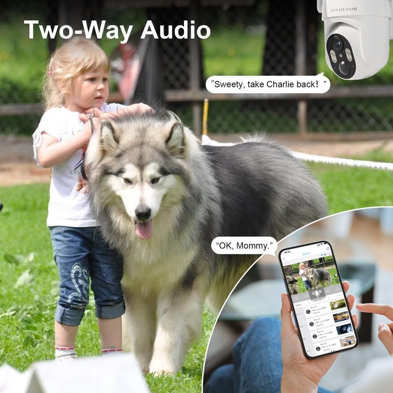 Solar Security Cameras Wireless Outdoor, 360° PTZ Remote Cameras for Home Sec... gallery