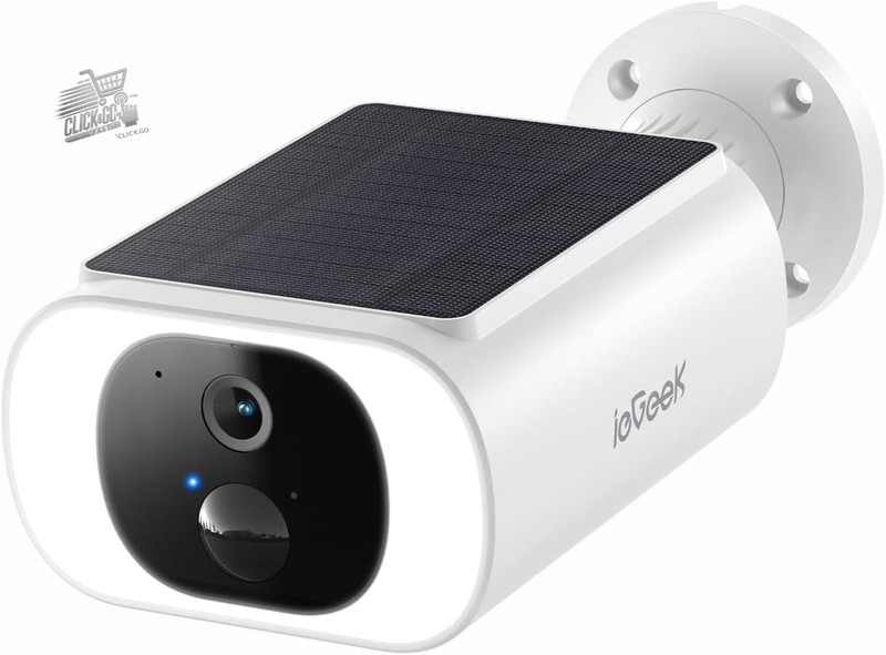 Alexa Col 3MP Solar Outdoor Wi-Fi Camera Battery PIR Wireless Surveillance