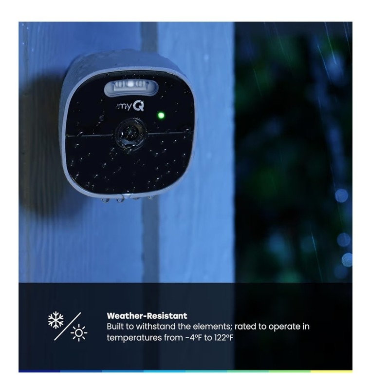 Chamberlain myQ Outdoor Battery Camera 2K Color Night Vision Spotlight NEW gallery