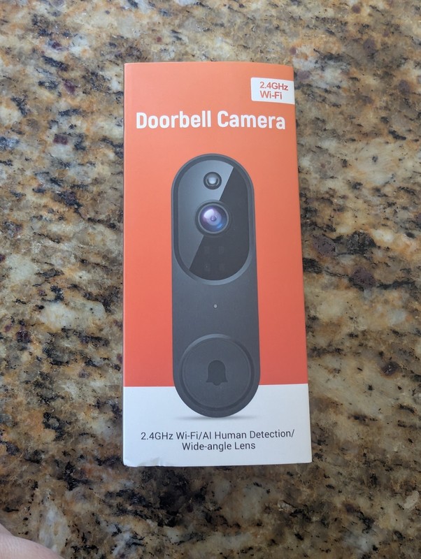 Smart 2.4GHz Wi-Fi Doorbell Camera AI Surveillance Doorbell Wide Angle Lens