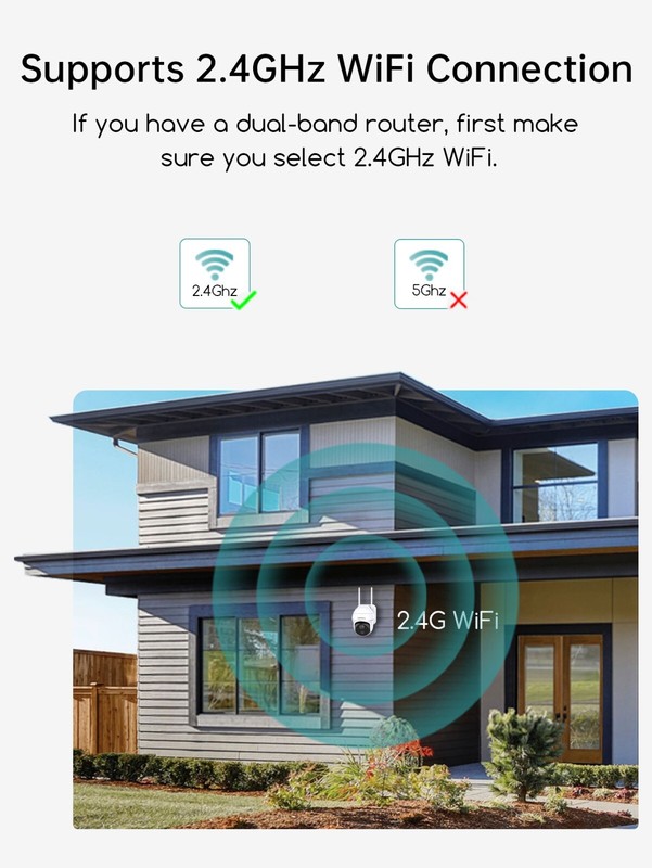 ZUMIMALL 2K Wireless Outdoor Security Camera 360° PTZ, 2.4GHz WiFi,Support Alexa gallery