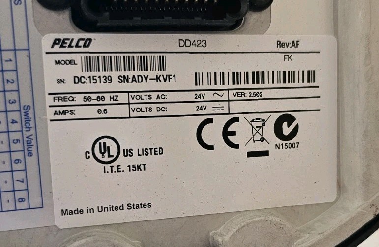 Pelco Spectra IV DD423 Color PTZ Dome Day/Night Camera 23X Optical 12X Digital gallery