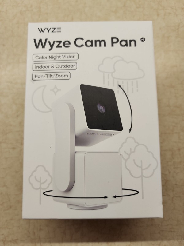 WYZE Cam Pan v3 Model 2023 v3 Indoor/Outdoor 1080p Pan/Tilt/Zoom Wi-Fi Smart