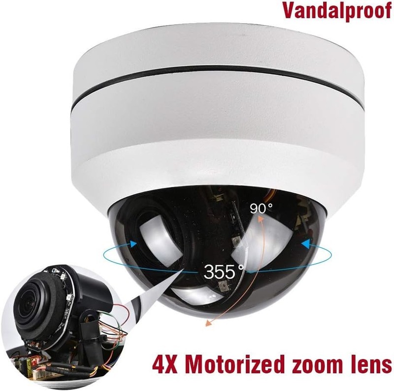 Weatherproof Mini PTZ Camera 1080P with 4X Zoom, 65ft Night Vision IR Distance gallery