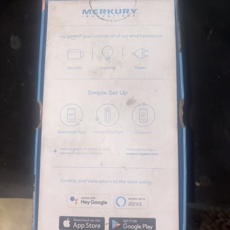 Mercury Smart Wi-fi Doorball Camera (Opened Box) gallery