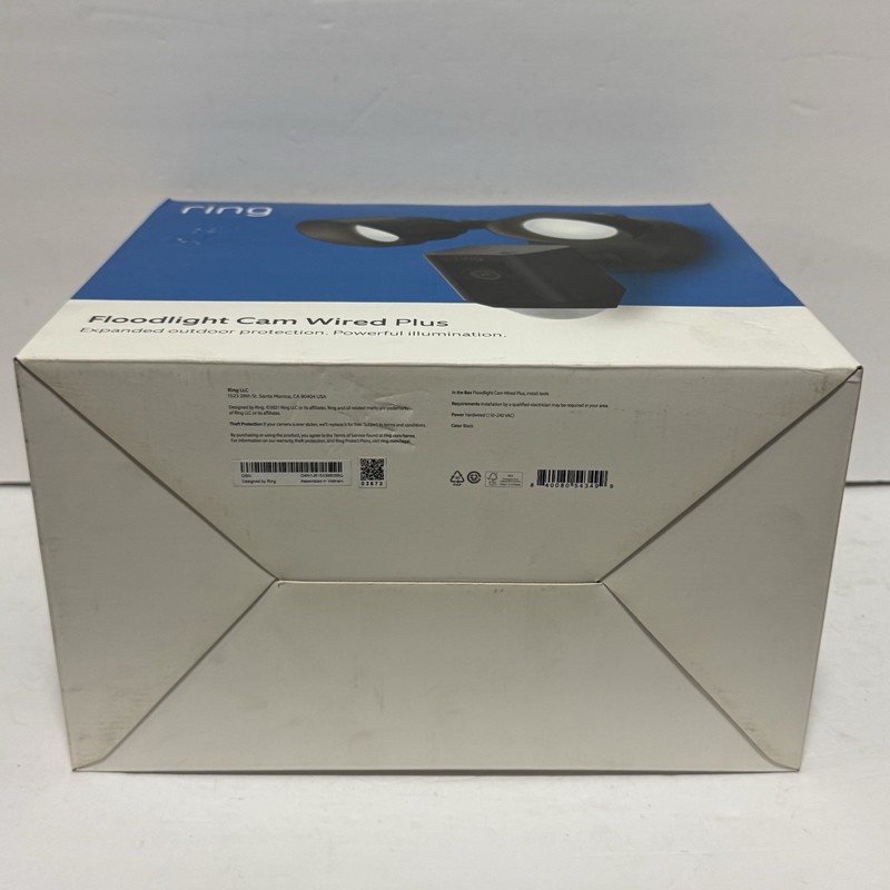 Ring Floodlight Cam Wired Plus Outdoor Wired Full HD Surveillance Camera Black gallery