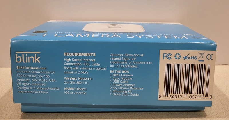 Security Camera, Blink Smart Home System, Mint condition, in original box gallery