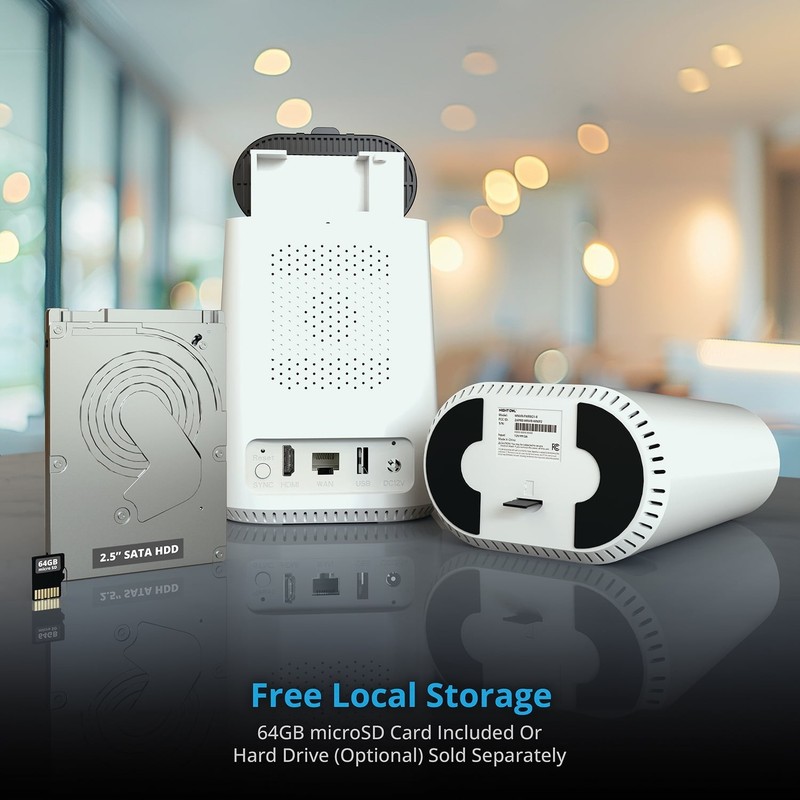 Wire Free 2K Spotlight Camera 2-Way Audio Alerts Siren White Home Security gallery