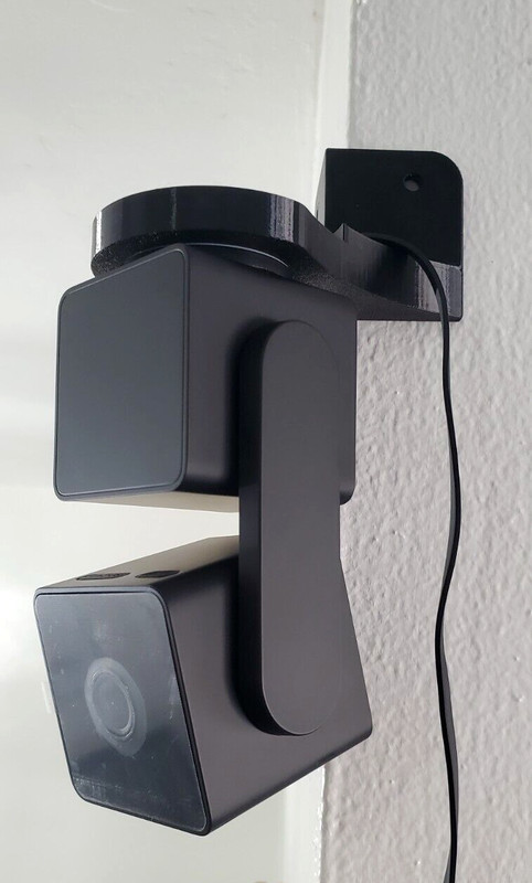 WYZE CAM PAN V3 Black Corner Mount Wall Bracket for Hanging Security Camera gallery