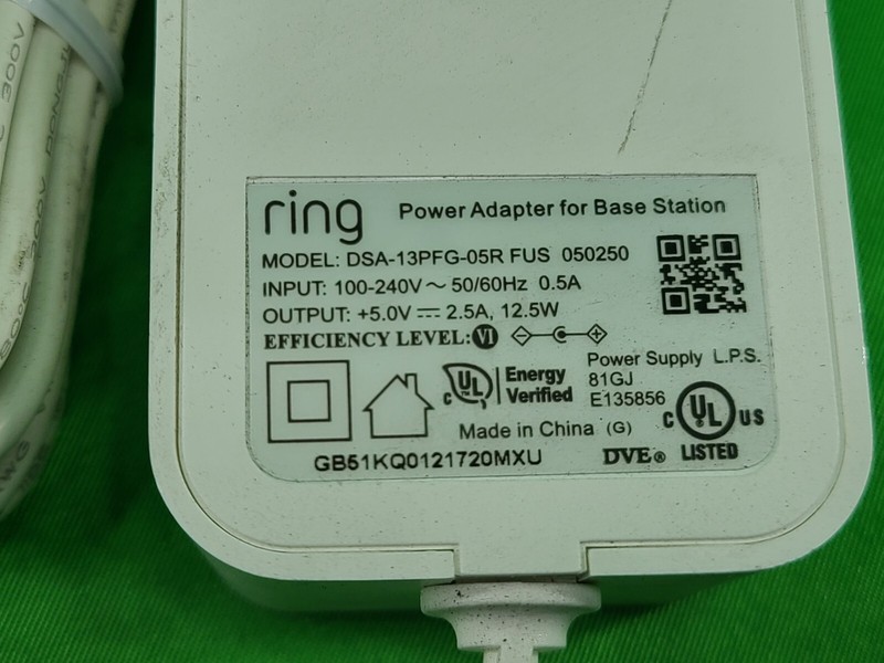 Ring Genuine Power Supply DSA-13PFG-05 5V 2.5A for Ring Alarm Base Station gallery