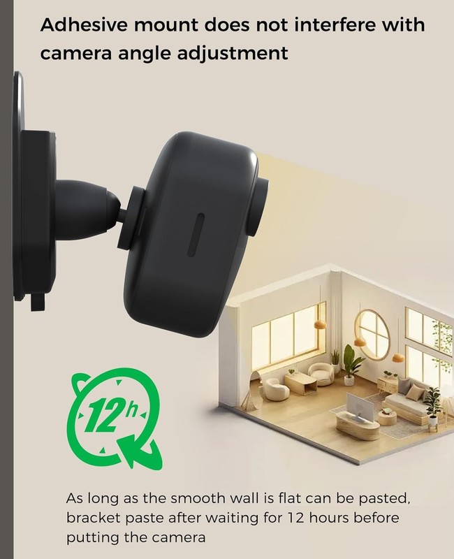 Camera Wall Mount Bracket Adhesive No Drill No Screws gallery